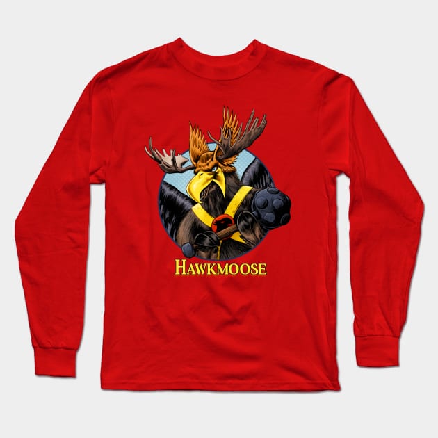 Hawkmoose! Long Sleeve T-Shirt by ThirteenthFloor